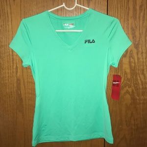 Green fila sport T